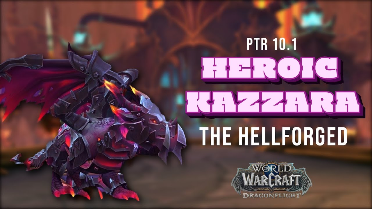 Raid Testing Heroic Kazzara on 10.1 PTR in Abberus, the Shadowed Crucible