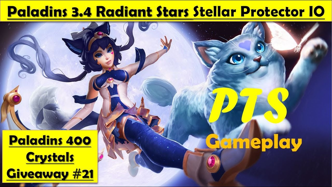 Paladins 3.4 Radiant Star PTS - IO new Skin Stellar Protector IO, Voice Gameplay