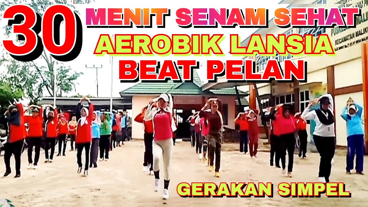 30 MENIT SENAM SEHAT | AEROBIC LANSIA BEAT PELAN | GERAKAN SIMPEL | Irna Chendani