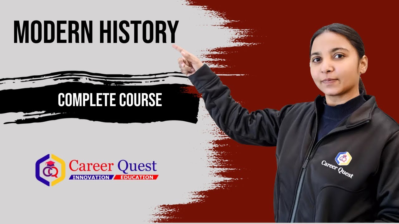 Complete Modern History Course | LEC-1 | For Punjab Exams, PSSSB, PPSC, SSC, CDS, AFCAT| With MCQ's