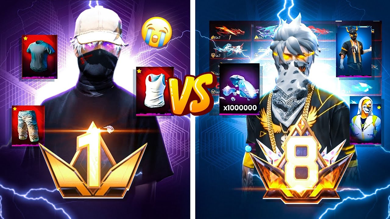 PRIME Lvl 1 ID vs PRIME Lvl 8 ID 😲 Big FF ID Collection Showcase 2025 – Garena Free Fire