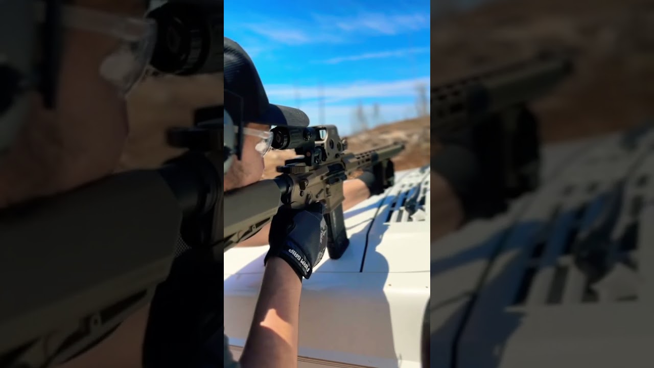 Aero precision m4e1 @ 150 yards. #shooting #gun #ar15 #rangeday #fde #eotech