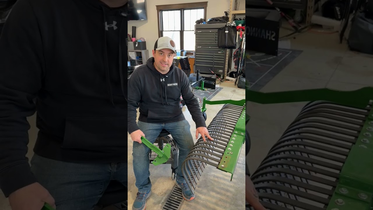 How to Install Wheel Kit on a Landscape Rake | Heavy Hitch