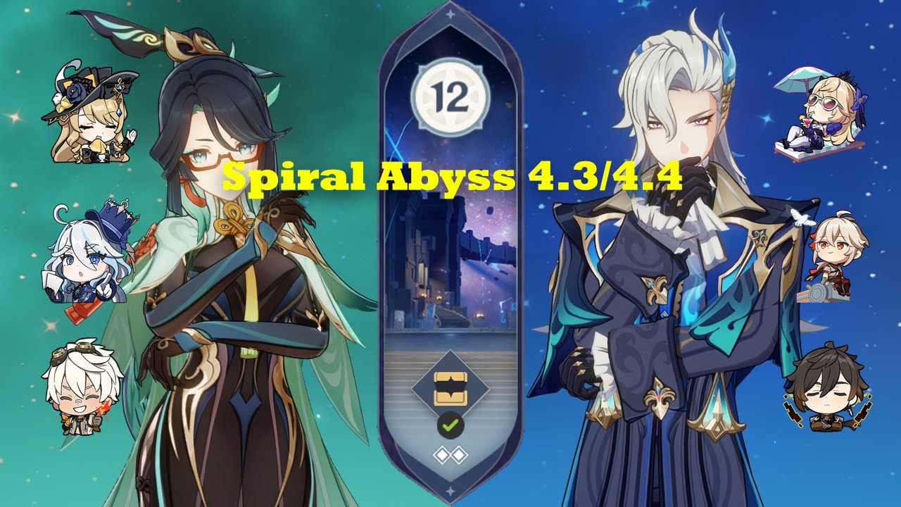 Xianyun Navia Team & Neuvillette Taser | Spiral Abyss 4.3/4.4 Floor 12 9 Stars | Genshin Impact