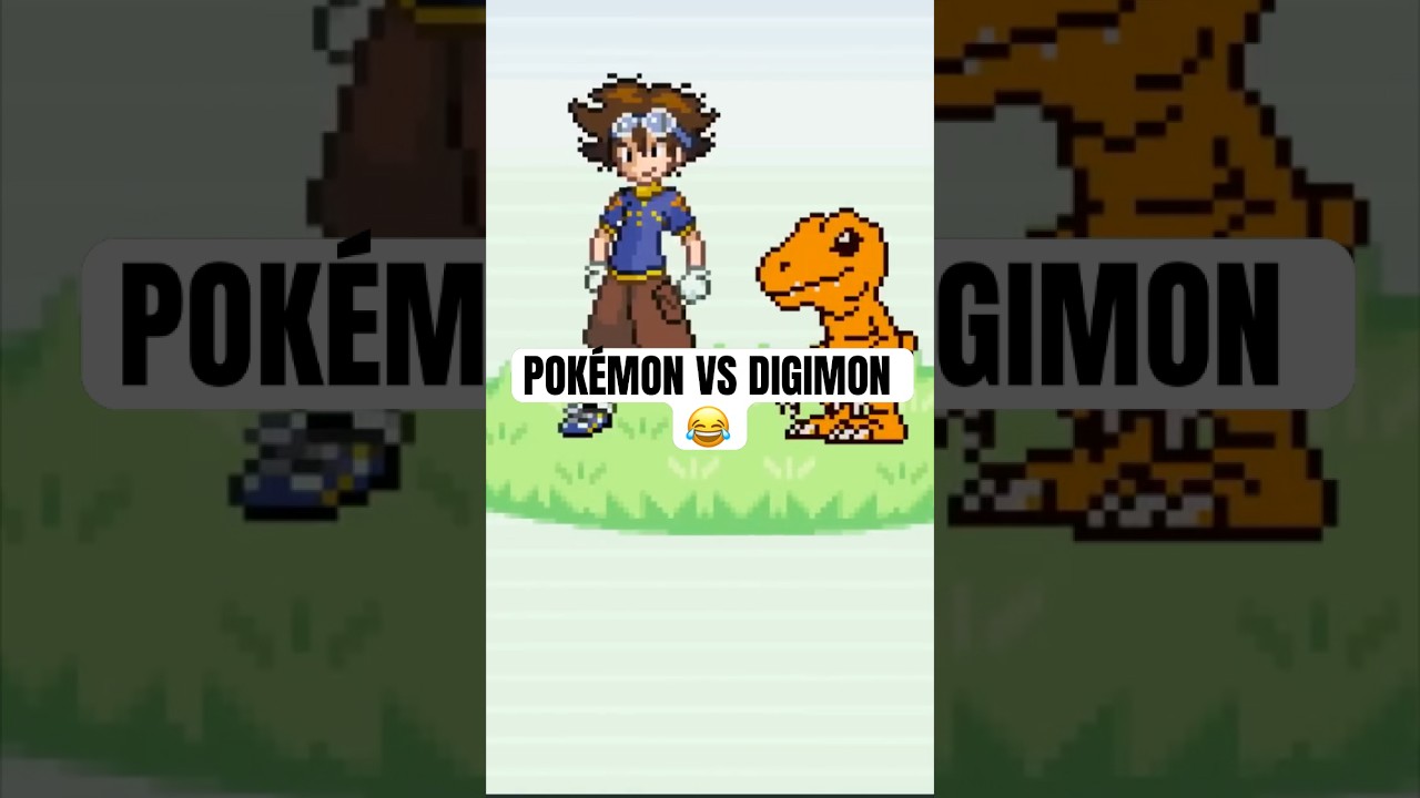 Pokemon vs Digimon 😂 #pokemon #shorts
