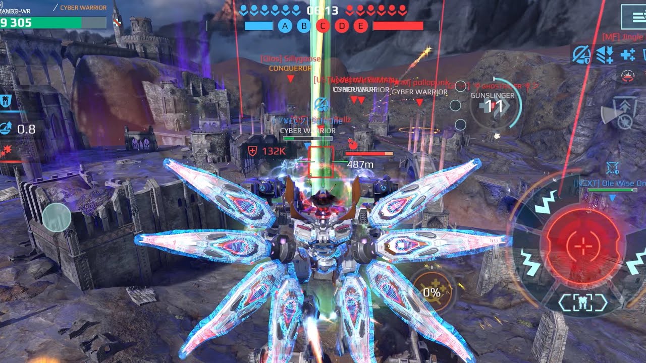 Aether New Gun | Flying the sky | War Robots Gameplay 