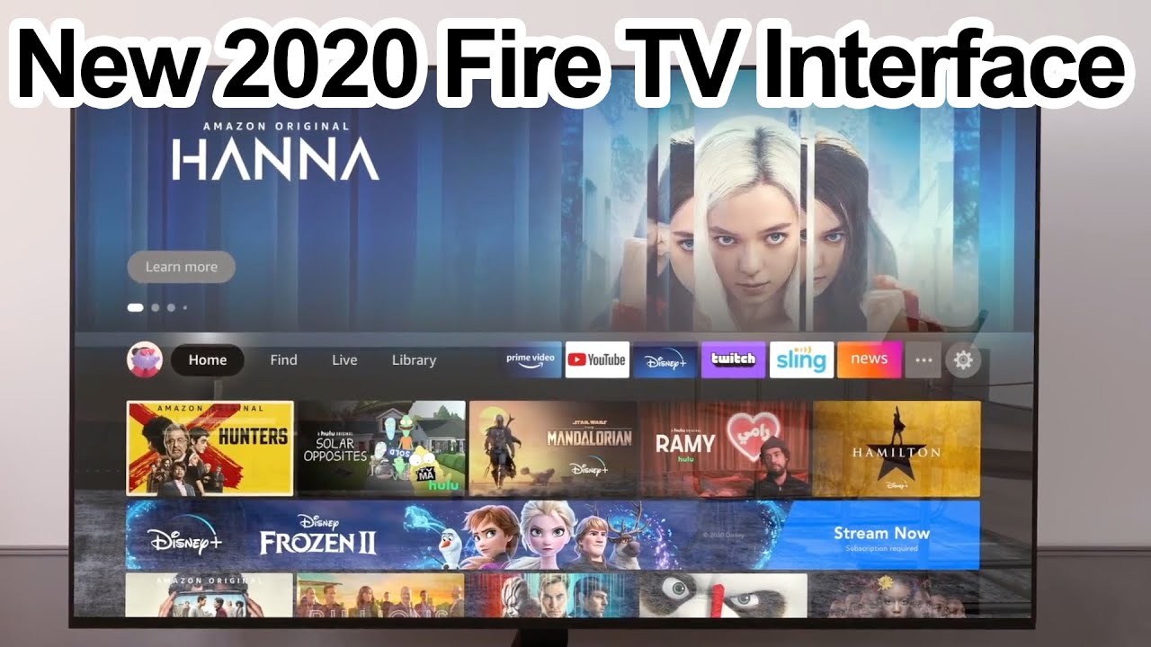 New Amazon Fire TV Interface Redesign for 2020