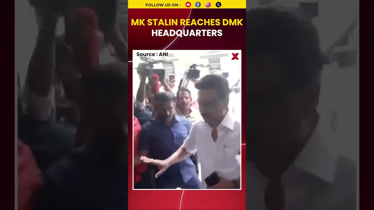 MK Stalin Reaches DMK Headquarters Amid Udhayanidhi Stalin Detention Row in Chennai | NewsX