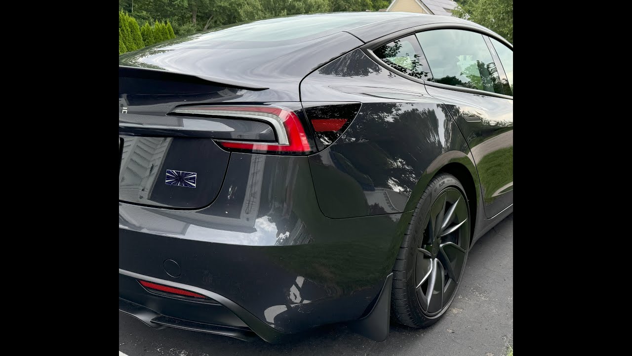 BestEvMod 2024 Model 3 Highland Mud Flaps Unboxing and Install
