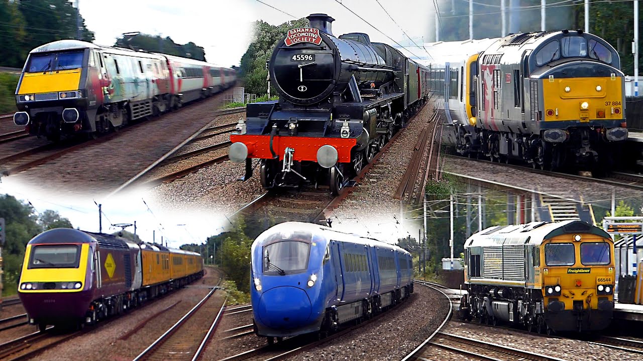 Trains at Arlesey incl. 45596 'Bahamas', Class 37, 43, 66, 91, 180, 700, 800-803 - 04/10/21