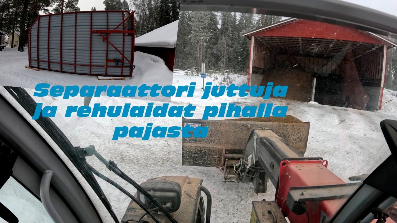 Separointi juttuja ja uudet rehulaidat lähes valmiina pihalla