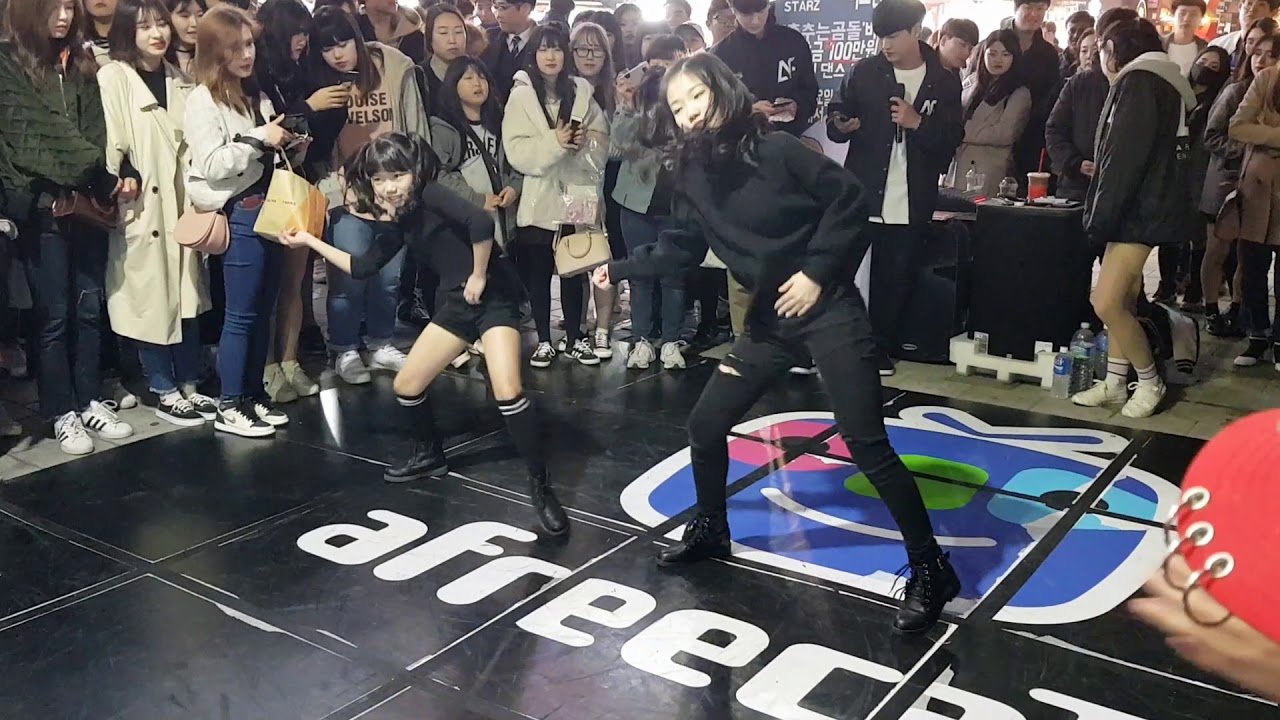 180324 블랙드레스 - 춤추는 곰돌 홍대 버스킹 직캠ㅣBlack Dress - AF STARZ Hong-dae busking fancam