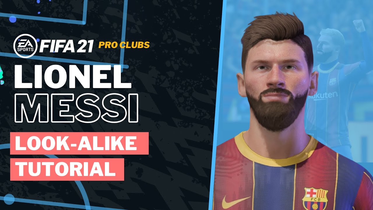 FIFA 21 Pro Clubs - Lionel Messi Look alike Tutorial | Create Messi Virtual Pro | PSG | Barca