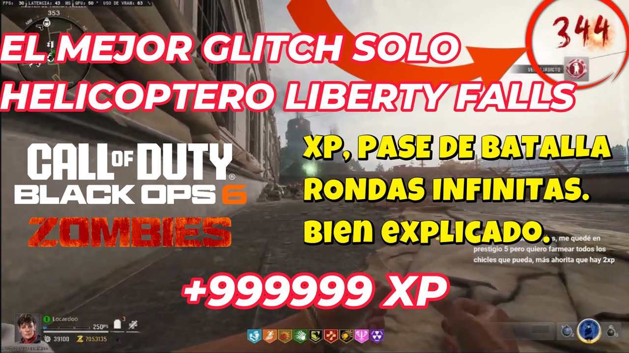 BO6 ZOMBIES COMO HACER EL GLITCH AFK HELICOPTERO PASO A PASO. XP INFINITA BIEN EXPLICADO.