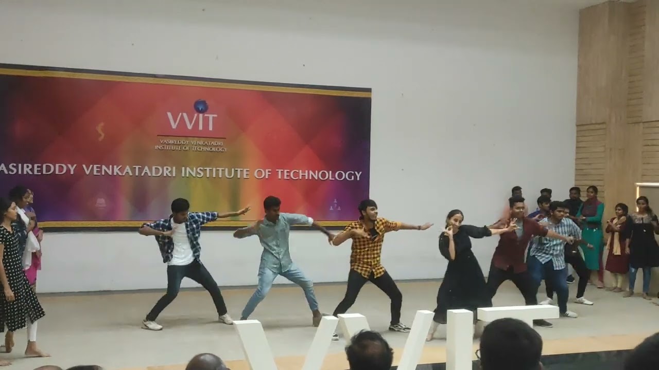 VVIT orientation day celebration for lateral entry students (2023-2024) dance performance.