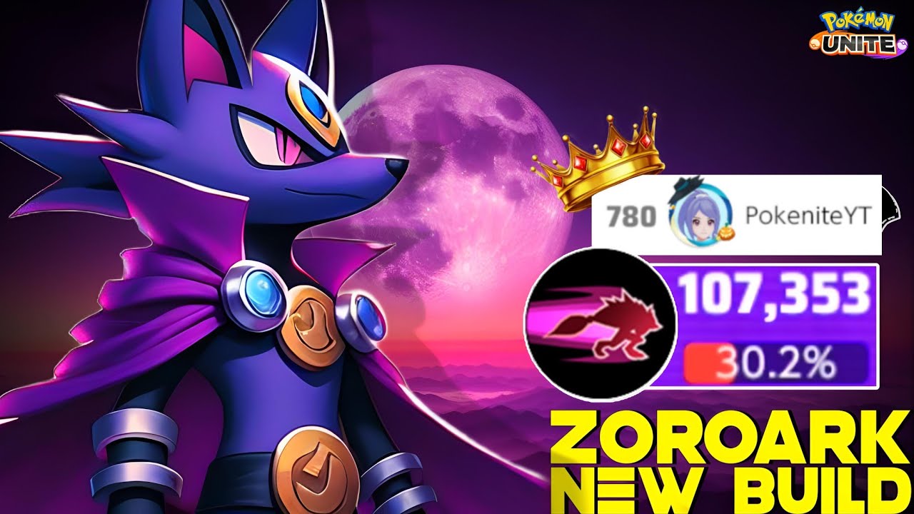 This Zoroark Build helps me to Reach Top master Rank in Solo Queue 😎 | Pokemon Unite