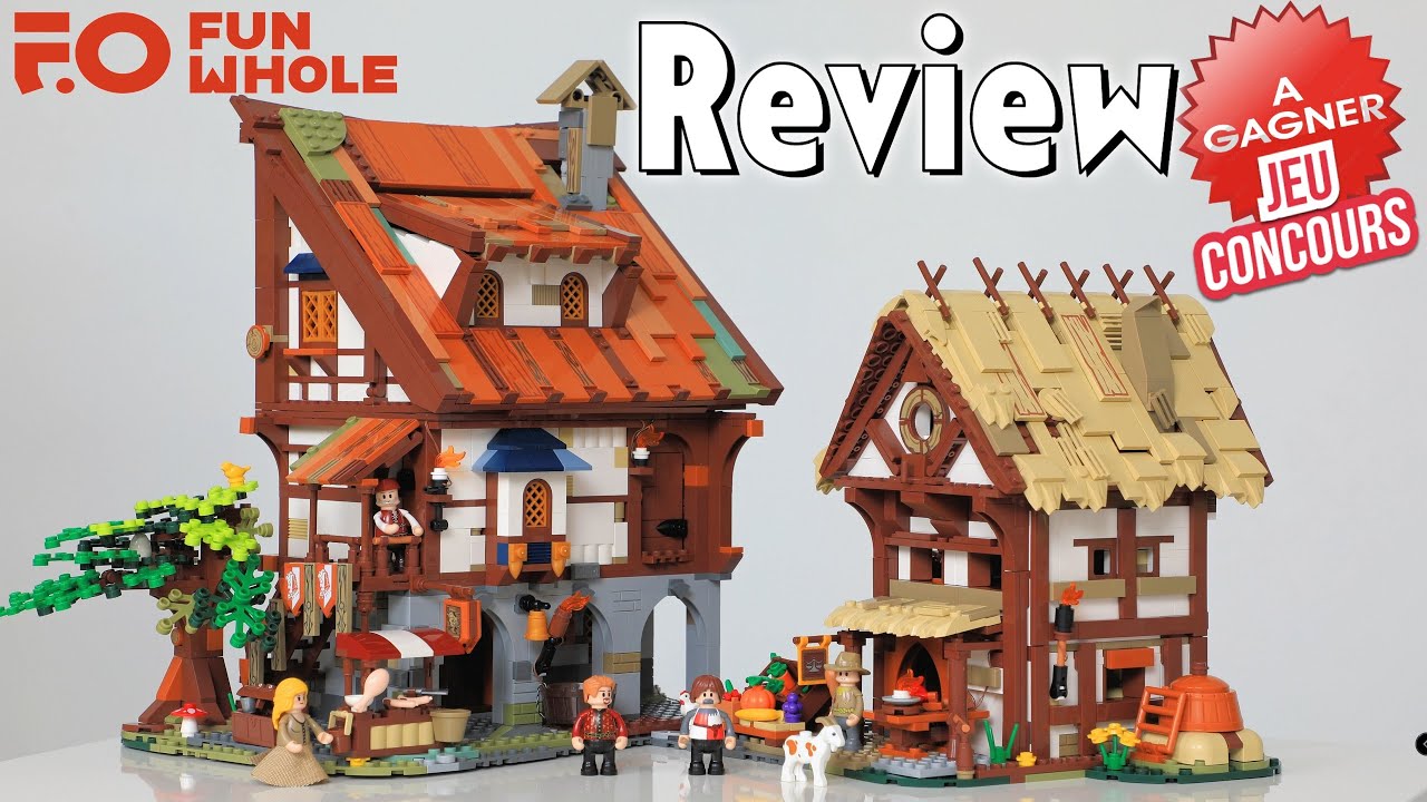 Meilleur que LEGO ce marché médiéval Funwhole ? #lego #medieval #giveaway #review