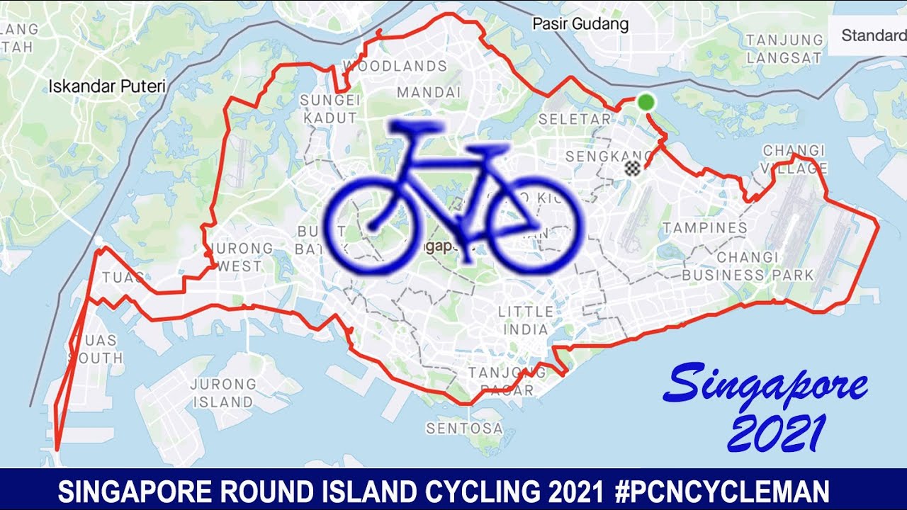 PCN Round Island Cycle RIR / RTI Singapore 2021 ( 165km / 23hours )