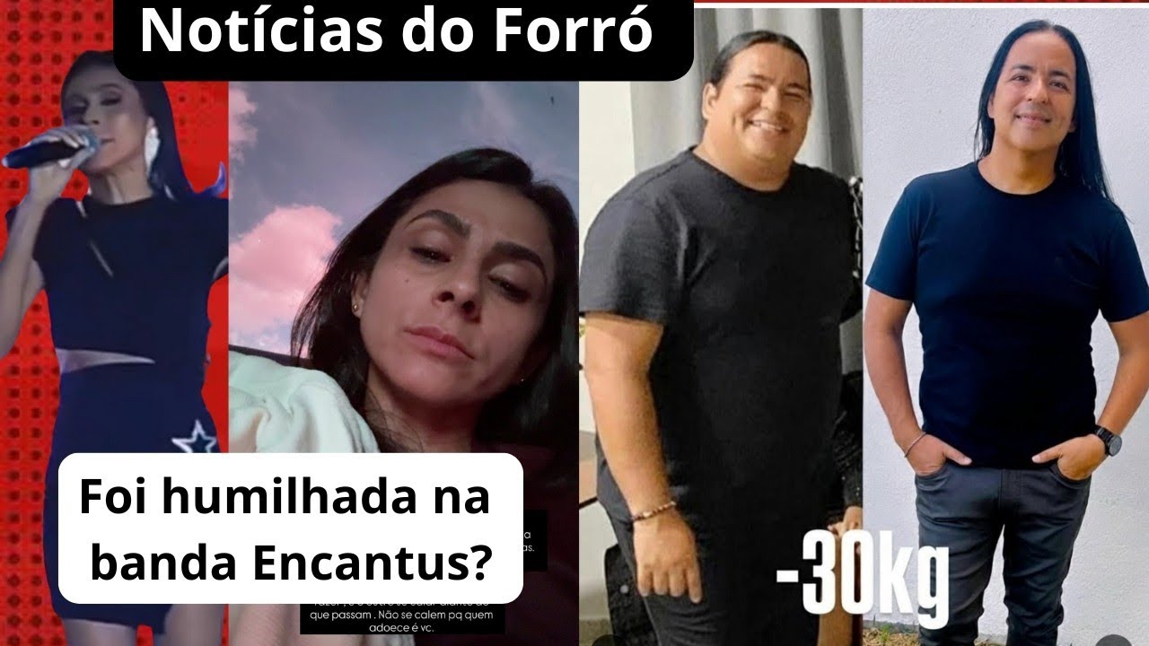 Cantora da banda Encantus aparece chorando; Berg Rabelo perde 30 kg ; Daniel Diau ..