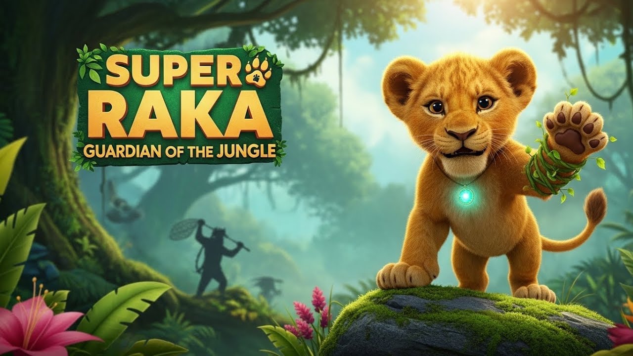 Brave Little Hero Super Raka 🦁 | Inspirational Kids Song | Jungle Hero Story for Children
