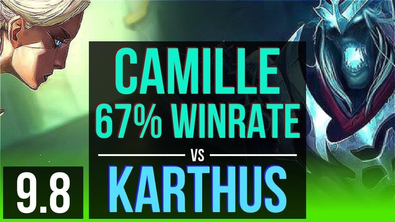 Carry as CAMILLE vs KARTHUS (JUNGLE) | 2 early solo kills, 67% winrate | EUW Challenger | v9.8
