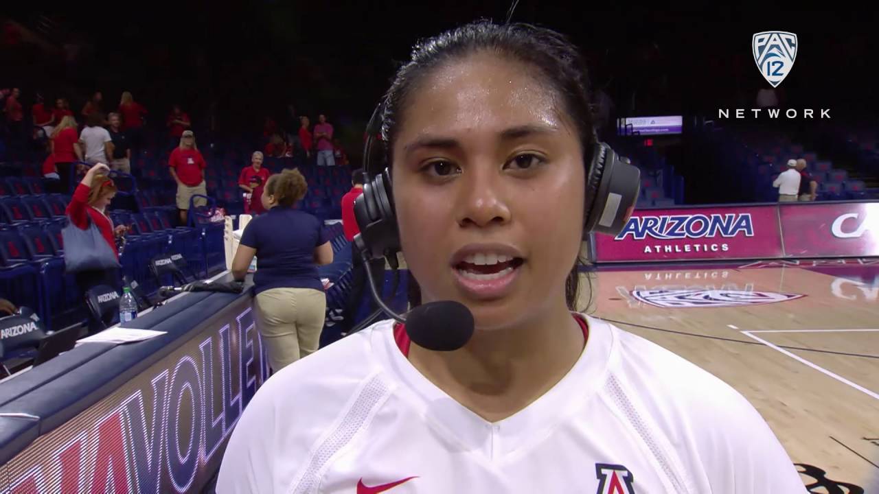 Arizona women's volleyball's Penina Snuka on win
