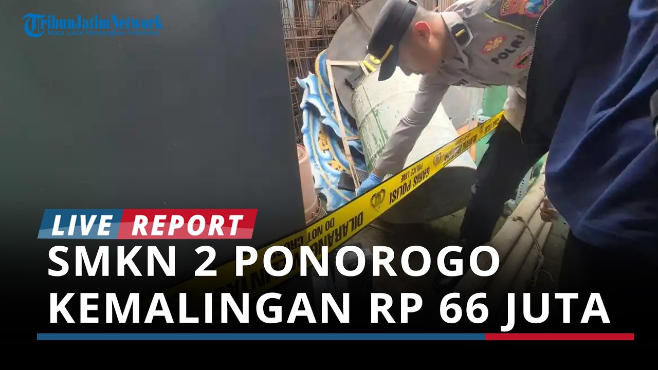 SMKN 2 Ponorogo Kemalingan Rp66 Juta, Lima Lokasi Diacak-acak
