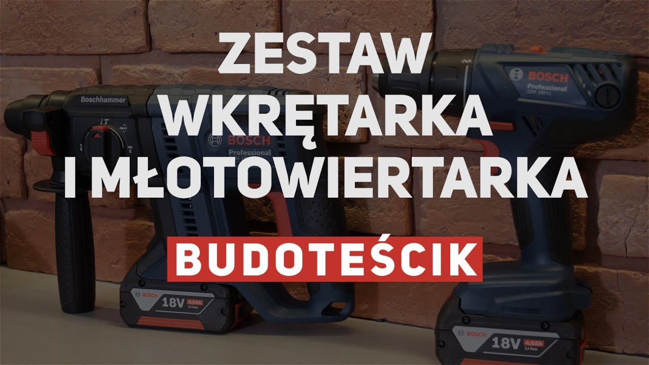 Zestaw Bosch - wkrętarka GSR 180-LI i młotowiertarka GBH 180-LI