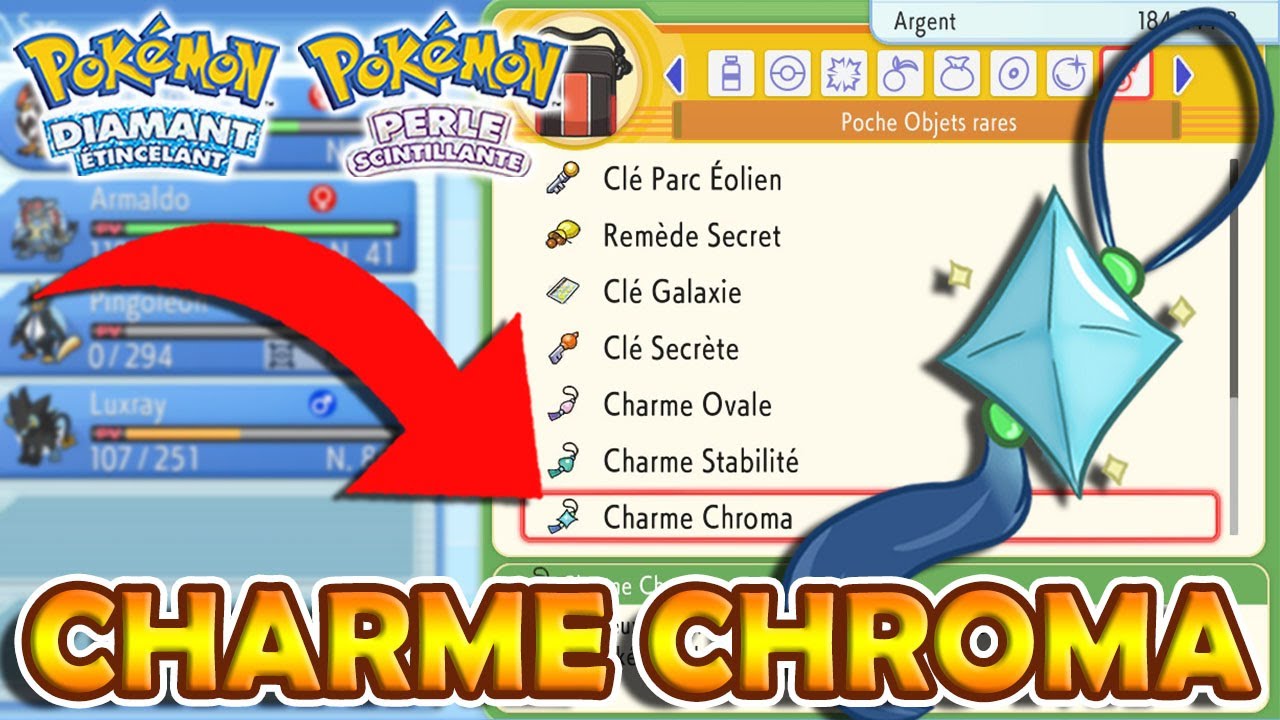 OBTENIR LE CHARME CHROMA ✨ | Pokémon Diamant Étincelant et Perle Scintillante