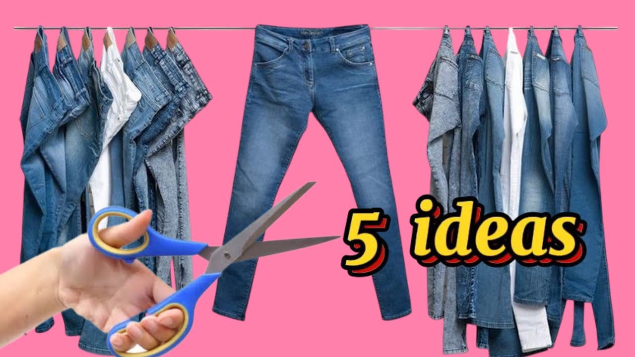 👖Вторая жизнь для джинсов! 💥Удивительная переработка джинсов и обрезков тканей (успех 100%)