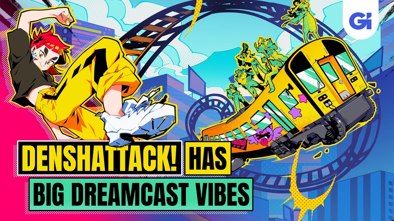 Denshattack: Гоночная игра с трюками на поездах в стиле Dreamcast | Новый геймплей сегодня