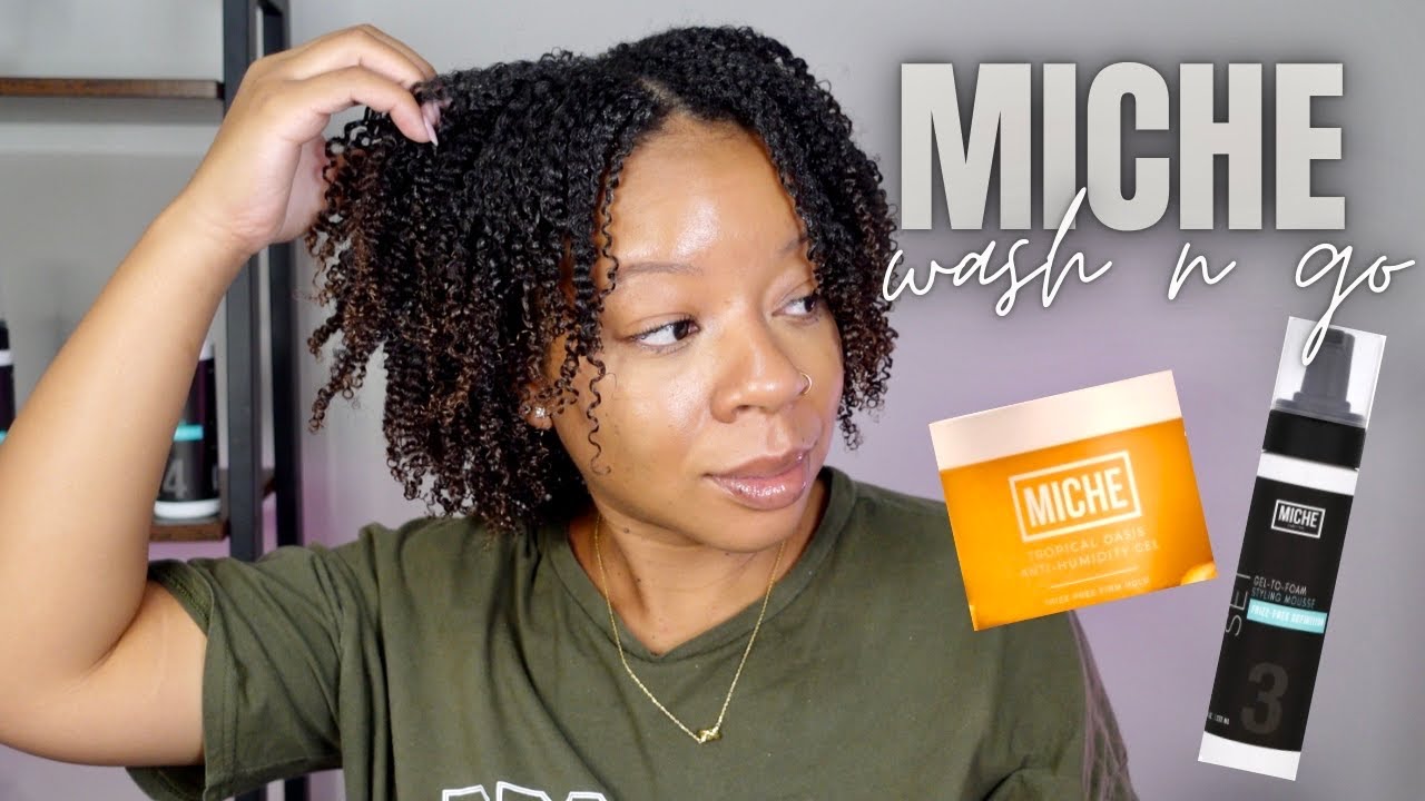 This MICHE Wash N Go Combo...AMAZING! 🔥| MICHE Gel To Foam Mousse + Tropical Oasis Gel