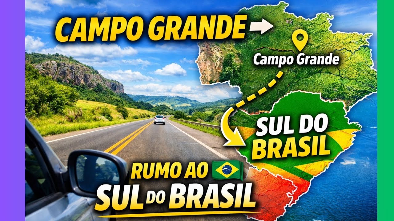 Viagem pelo Sul do Brasil 🇧🇷 | De Campo Grande a Marechal Cândido Rondon | GOPRO 4K  ULTRAHD