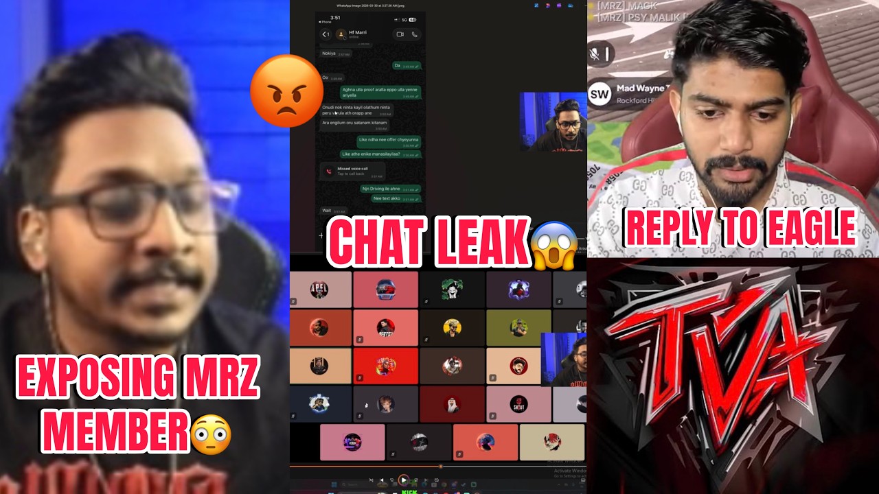 Eagle Exposing MRZ Member😱 Chat Leak*😳| MRZ Sheikh Reply to Eagle | TVA | Gamers Talks