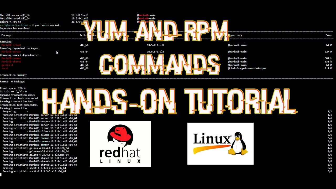 Linux Tutorial | Viewing, Installing and Removing Packages Using YUM and RPM