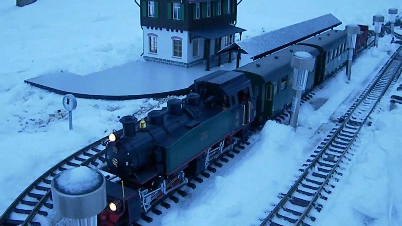 LGB Mallet SEG 104 Fahrtag im Schnee Jan 2013