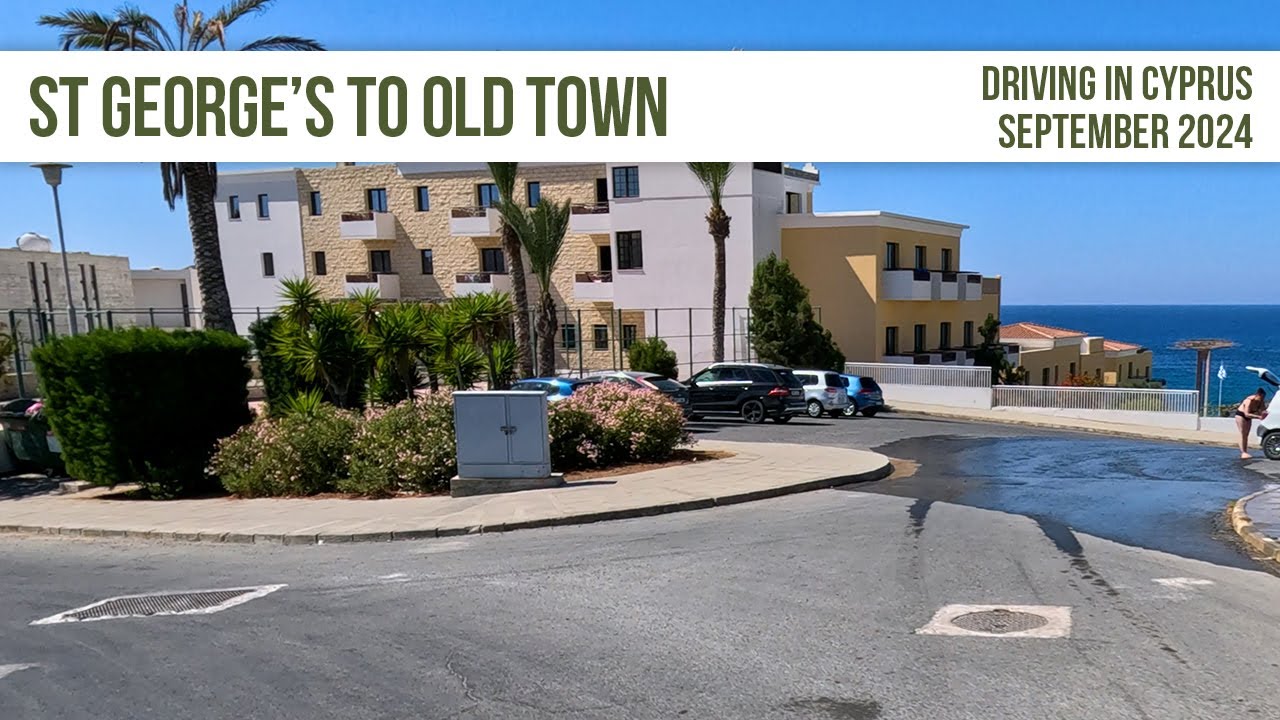 St George's Beach To Old Town in 4K - With Commentary - Cyprus 2024