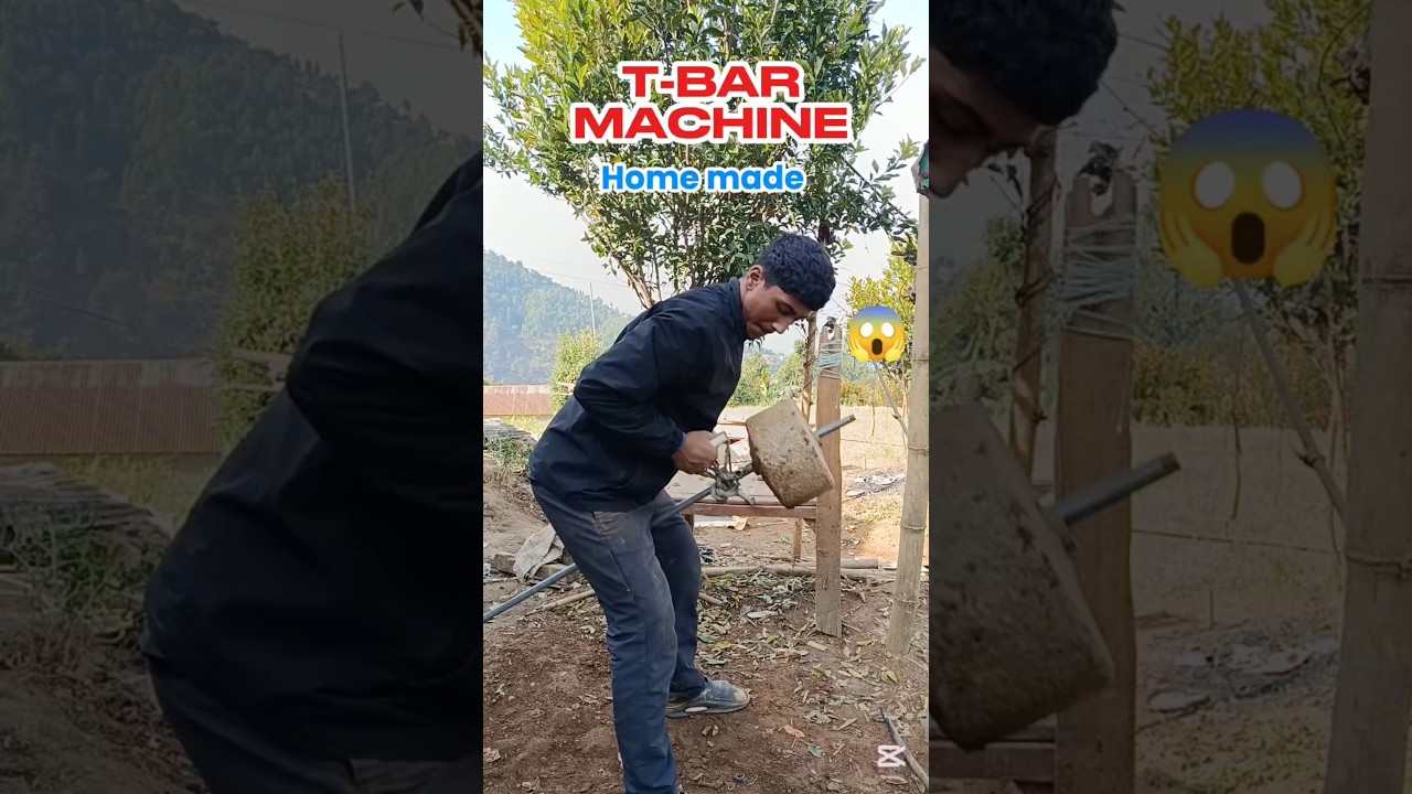 Homemade T-BAR row | How to make DIY landmine ! Homemade gym equipment #homeworkout #roshanacharya