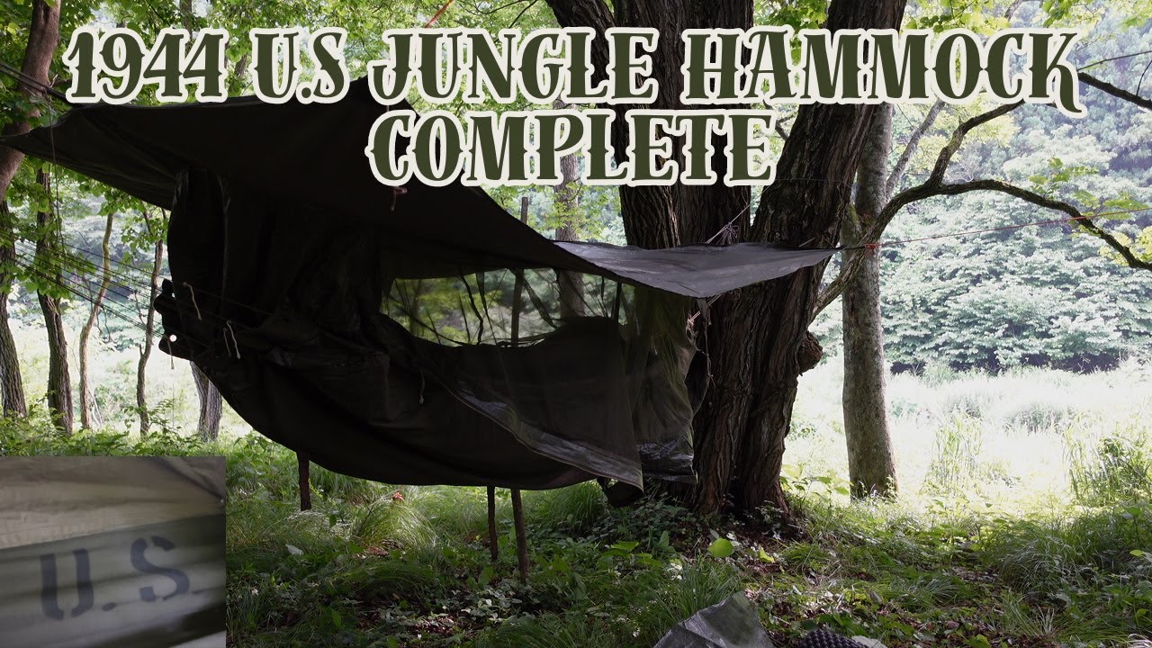 1944 U.S Jungle Hammock Complete SURVIVAL CAMPING ・BUSHCRAFT  JAPAN