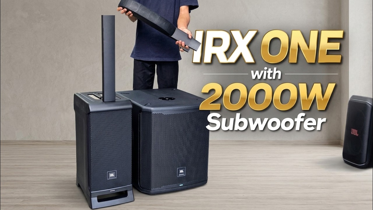 JBL IRX ONE with 2000W PRX915XLF Subwoofer!