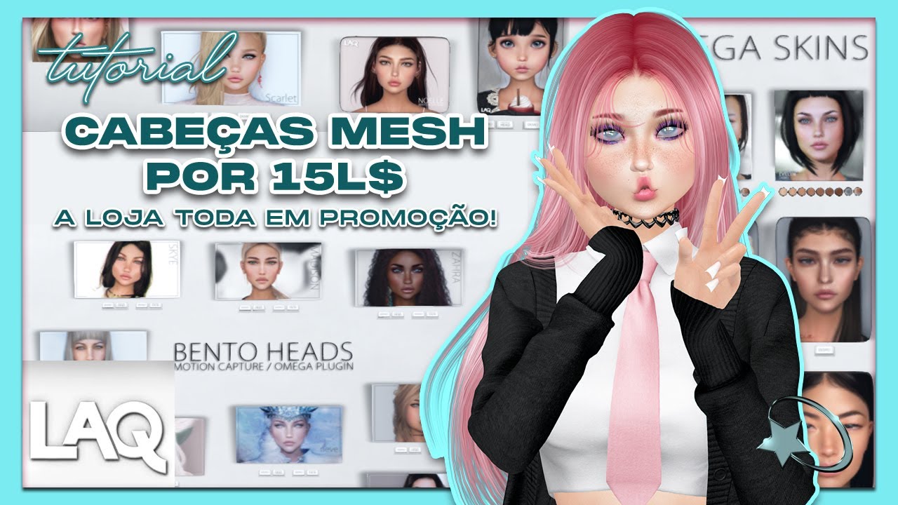 TUTORIAL CABEÇA LAQ / Second Life