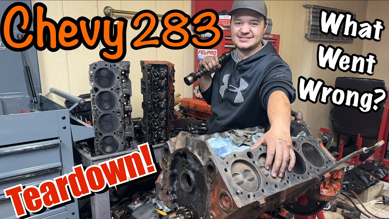Разборка двигателя Chevy Small Block 283: он чуть не взорвался!? Бюджетный двигатель Chevy Small ...