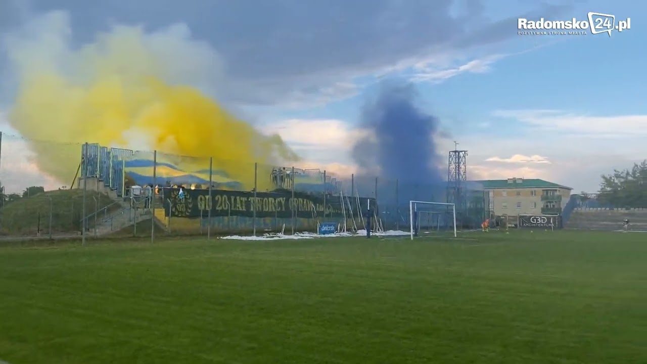 Kibice i doping na meczu RKS Radomsko – FA GKS Bełchatów