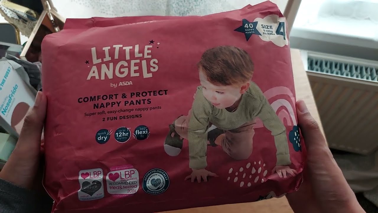 Little Angels Nappy Pants Size 4 | Honest Review & Test from ASDA