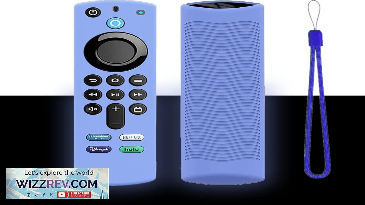 Чехол для пульта Firestick, совместимый с Fire TV Stick 4K, противоскользящий силиконовый защитный.