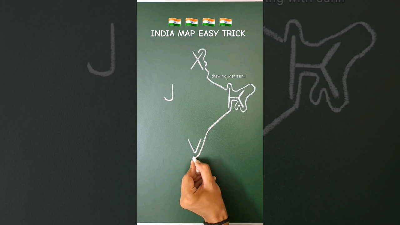 india map drawing 🇮🇳 #india #map #independenceday #15august #manchitra #indiamap