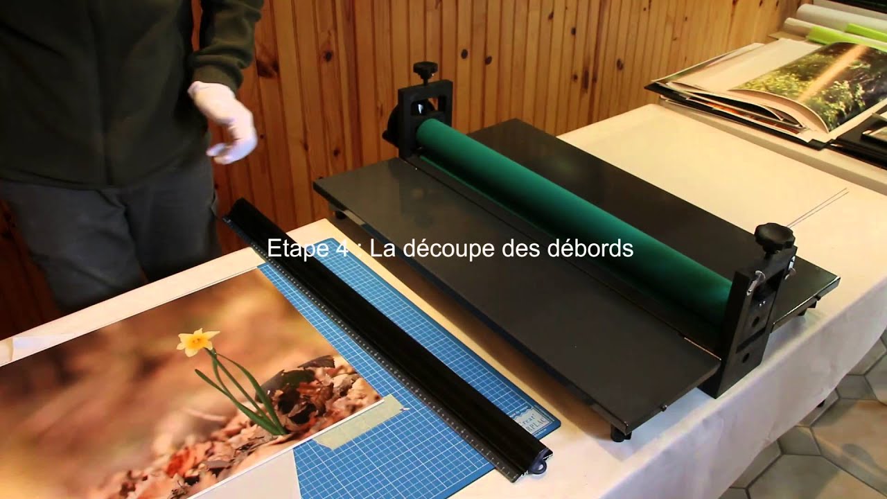 Contre-collage sur dibond