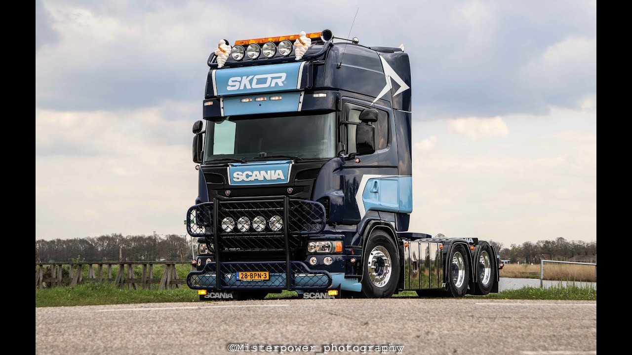 SKOR SCANIA R560 V8 LOUD open pipe sounds [ONBOARD]