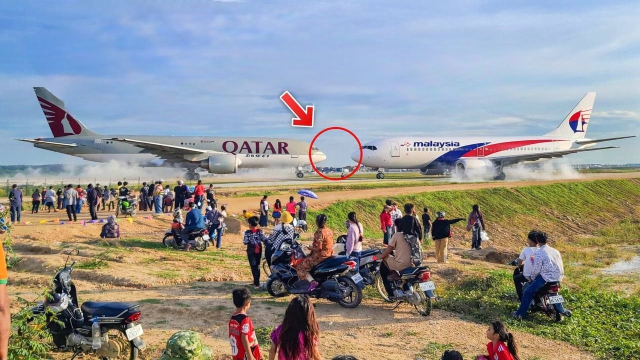 ✈️ CAMBODIA’S SUNDAY WITH RUNWAY VIEWS!10 Minutes Plane Spotting at Techo Airport [KTI] VDO4K EP07