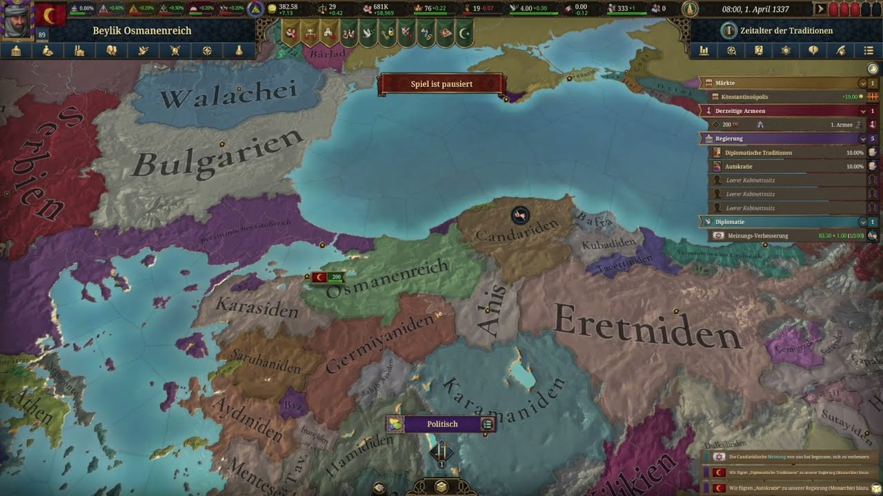 Der Aufstieg der Osmanen | Europa Universalis 5 | 001 | deutsch